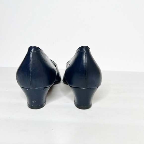VTG Bally Blue Leather Lucille Heels Size 8 Made in Italy Women’s - Picture 5 of 6
